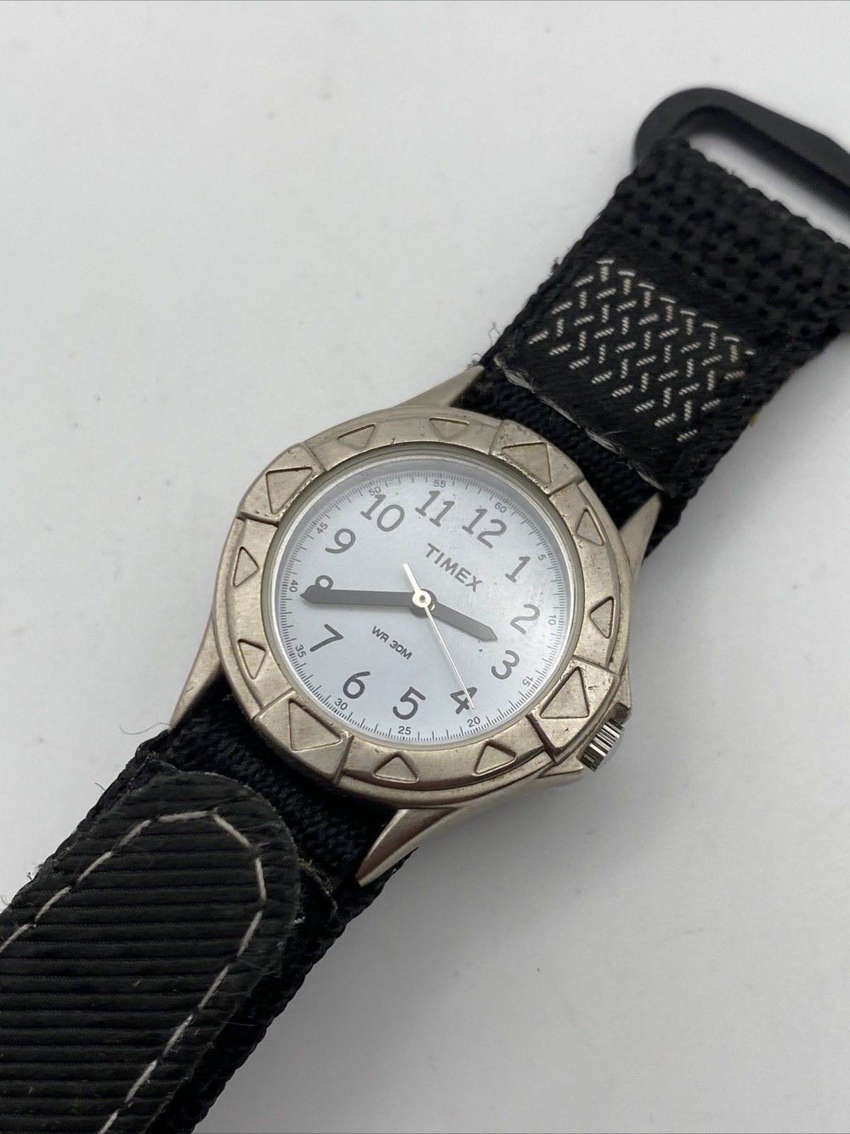 Womens/Kids Timex- T79051 Outdoors Black Fast Wrap Strap Watch-New Battery