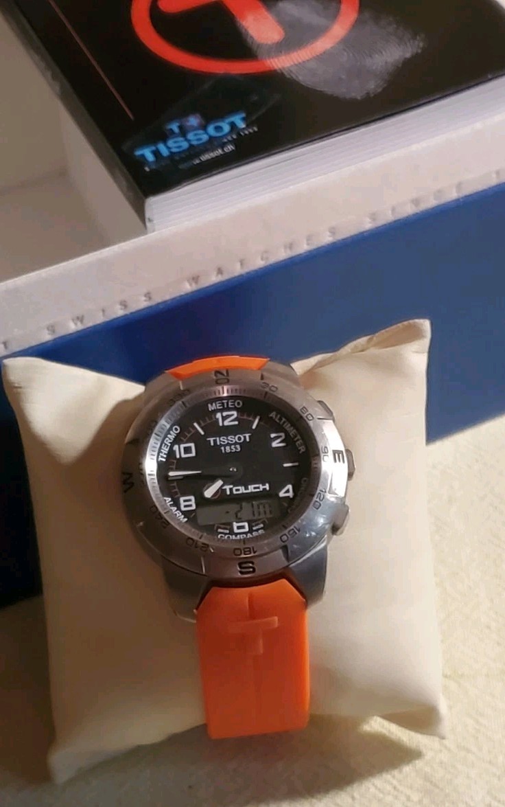 New Battery Near Mint Tissot T-touch Watch With All Accessories
