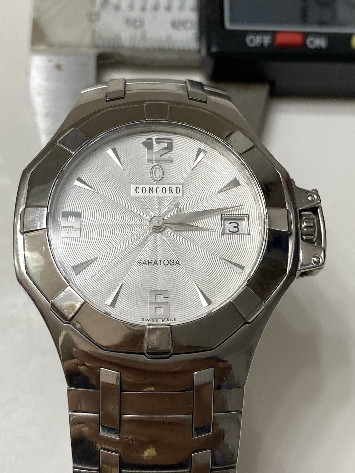 Concord Saratoga Date Swiss Made Unisex Quartz Watch