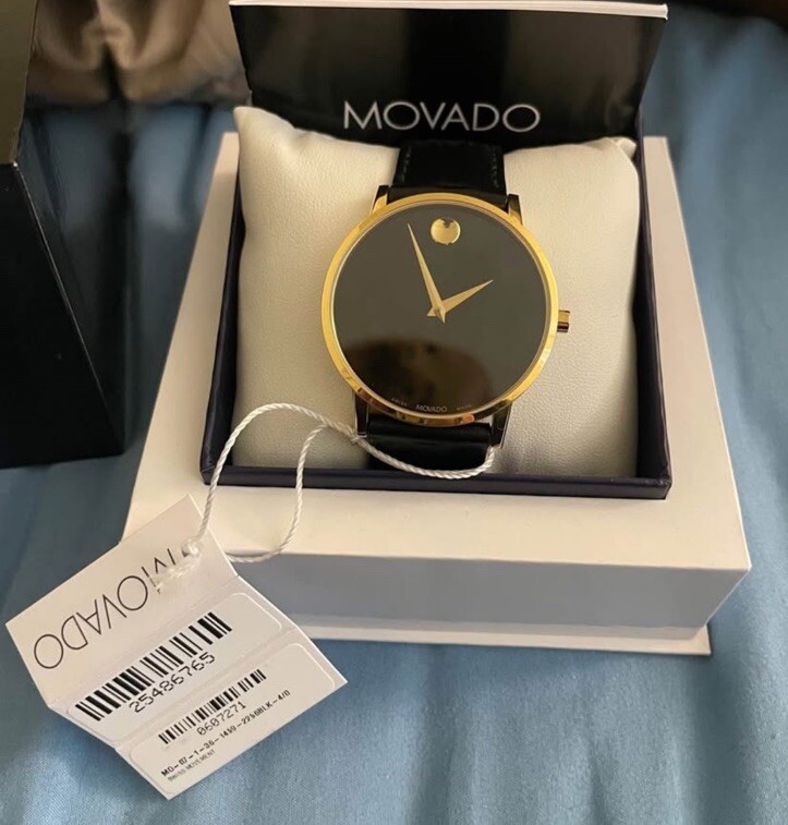 Movado Men’s Museum Classic- Current 2024 Black Strap