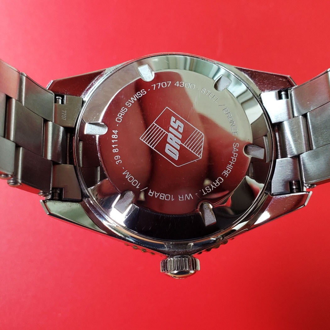 MEN’S ORIS DIVER 65 40MM AUTOMATIC 01 773 7707 4354 CARD LINKS CLEAN