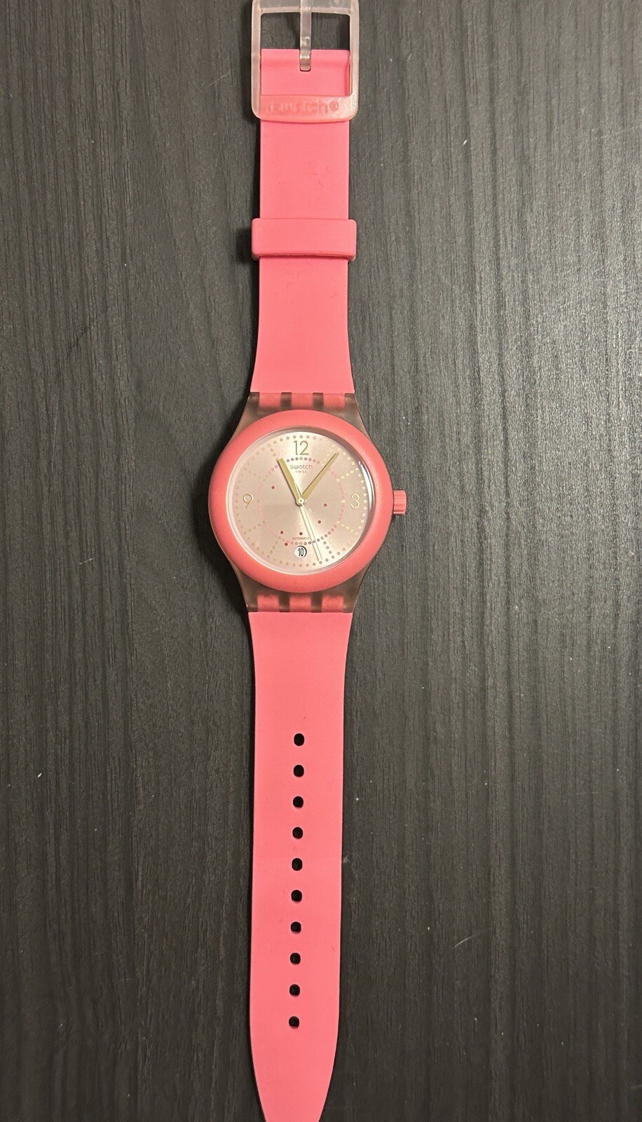 RARE Swatch SISTEM 51 CALI Pink Automatic Watch SUTP401