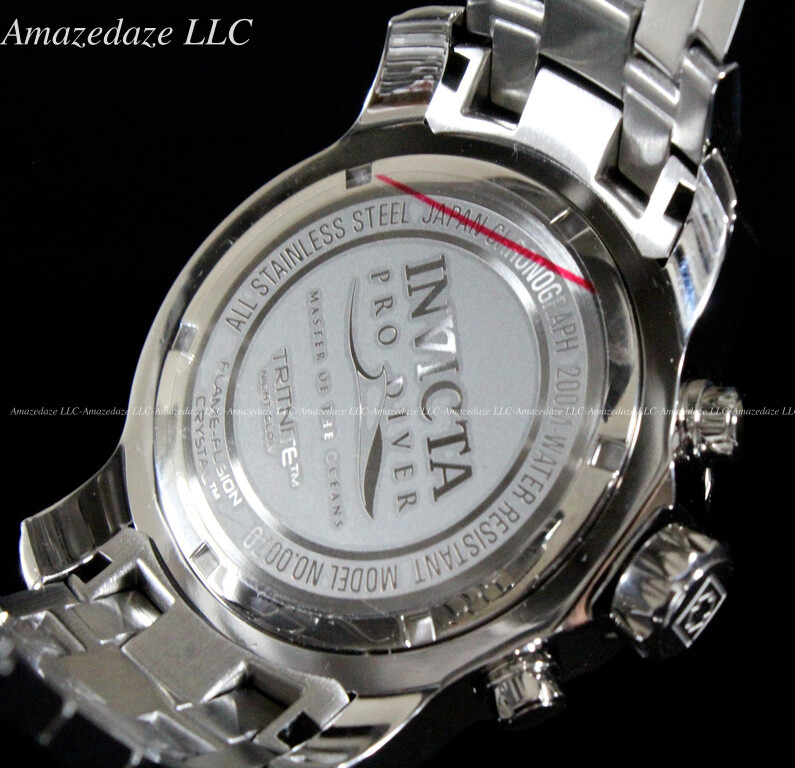 NEW Invicta Men Pro Diver Scuba VD53 Chronograph Stainless Steel Blue Dial Watch
