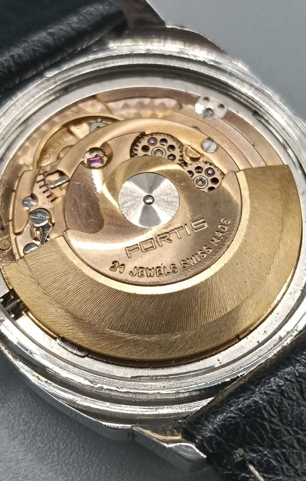 Vintage 1960s Fortis TrueLine 21 Jewel Automatic Swiss Date Mens Classic Working
