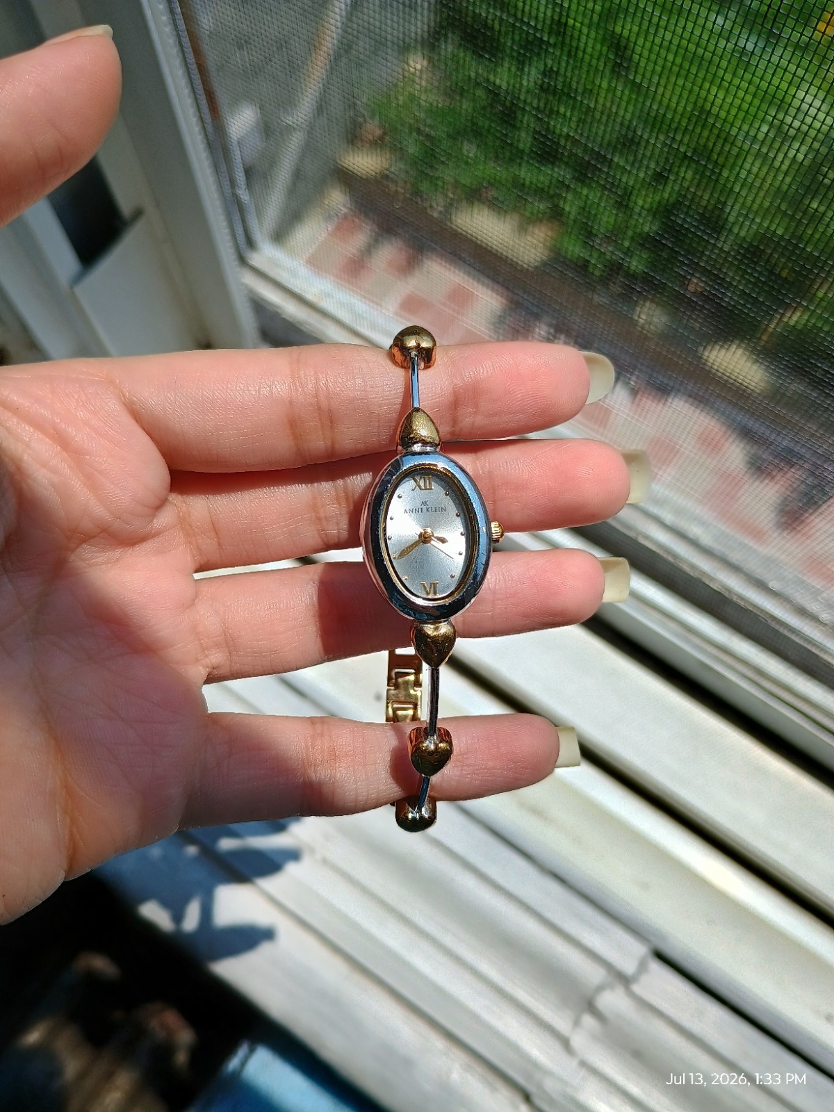 Vintage Two Tone Heart Band Anne Klein Watch | Heart Band Watch | UNTESTED