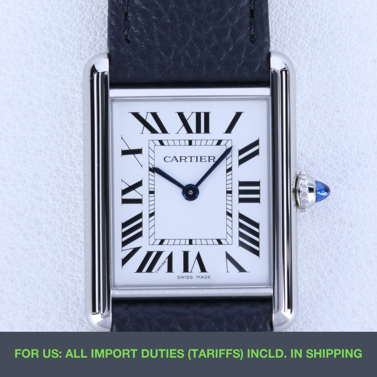 Cartier Tank Must LM WSTA0136 33.7mm Silver Dial Full Set New