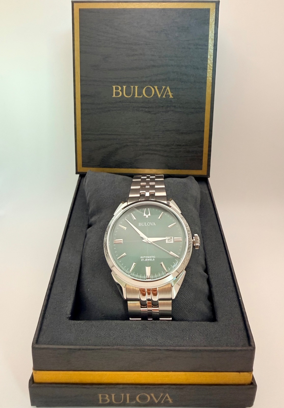 Bulova 96B424 Classic Sutton Stainless Steel Automatic Men’s Watch 41mm