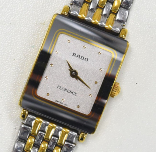 Vintage [EXC+5] Rado Florence 153.3606.2N Gold Silver Qz Ladies Watch JAPAN