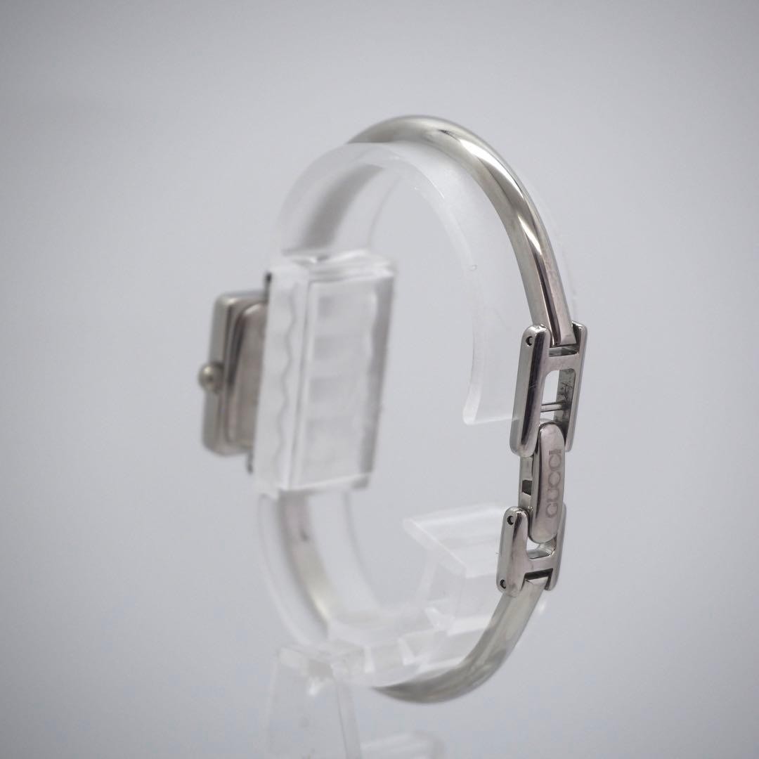 Gucci 1900L Square Ladies Quartz Watch Silver Black Japan 07908