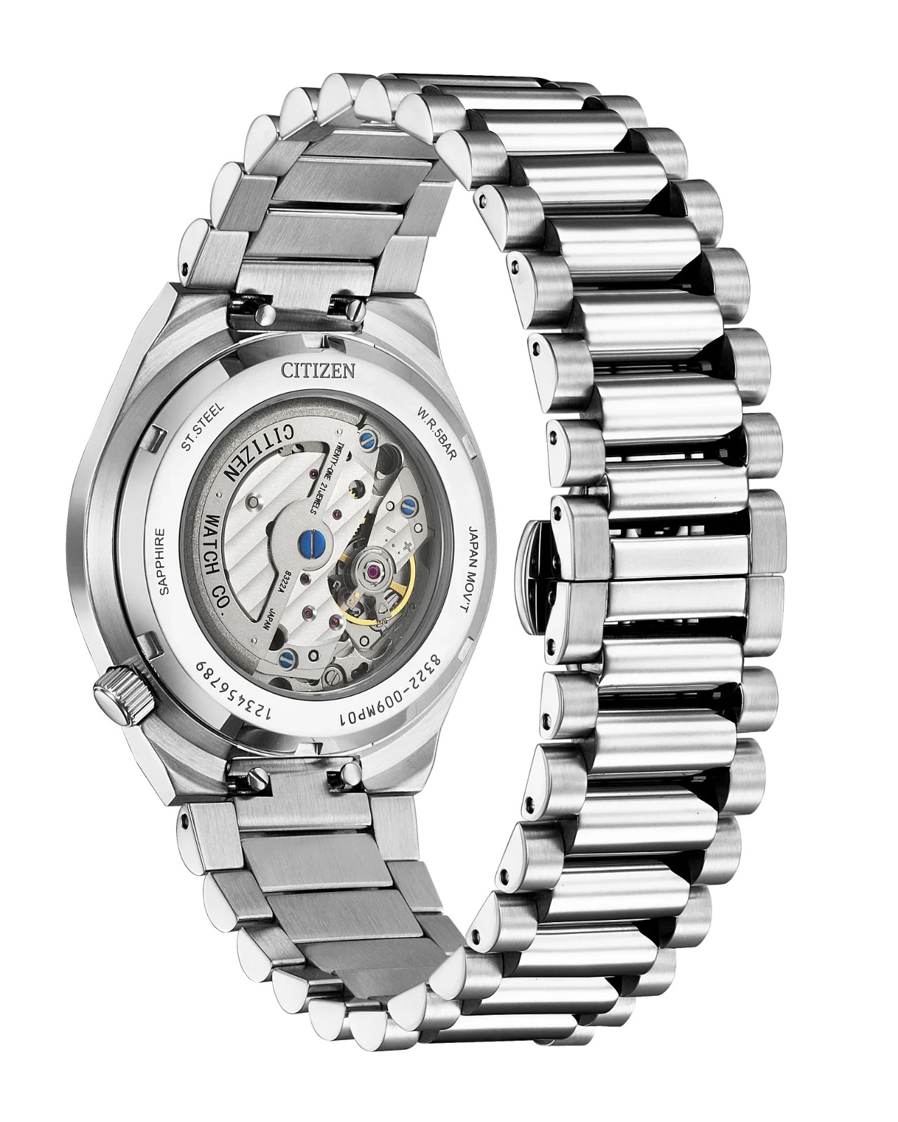 Citizen TSUYOSA Small Second Automatic Sky Blue Dial Mens Watch Model NK5010-51L