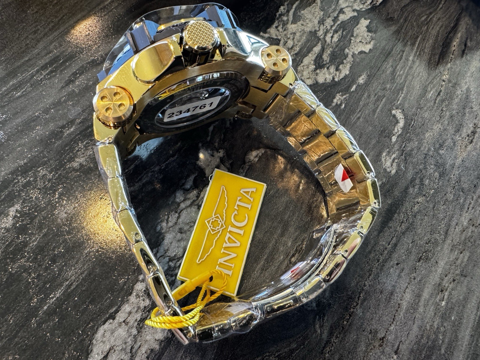 Invicta Bolt Phantom Automatic Men’s Watch w/ Skeleton Dial 52mm Gold/Black New!