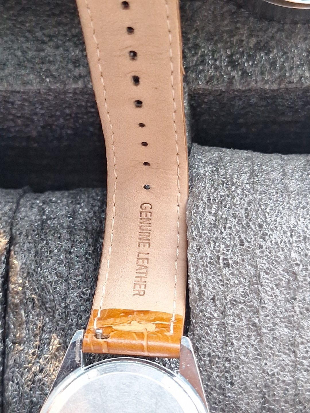 Geneva Electra Datomatic Mechanical Date/just Men’s Vintage Watch Runs Great.