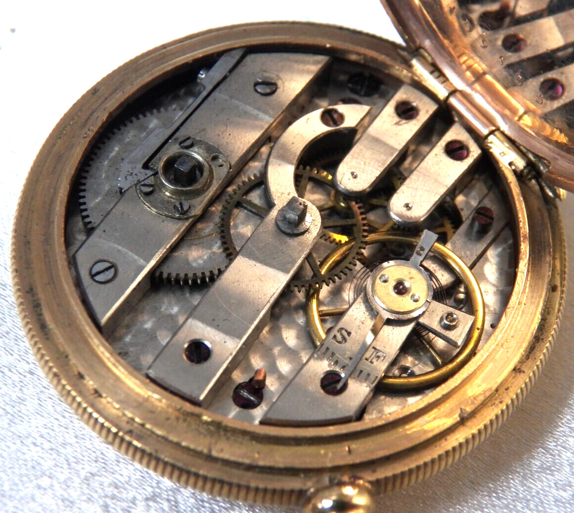 Antique Pocket Watch Hunting Case GF 10S Key Set Key Wind Gorgeous!