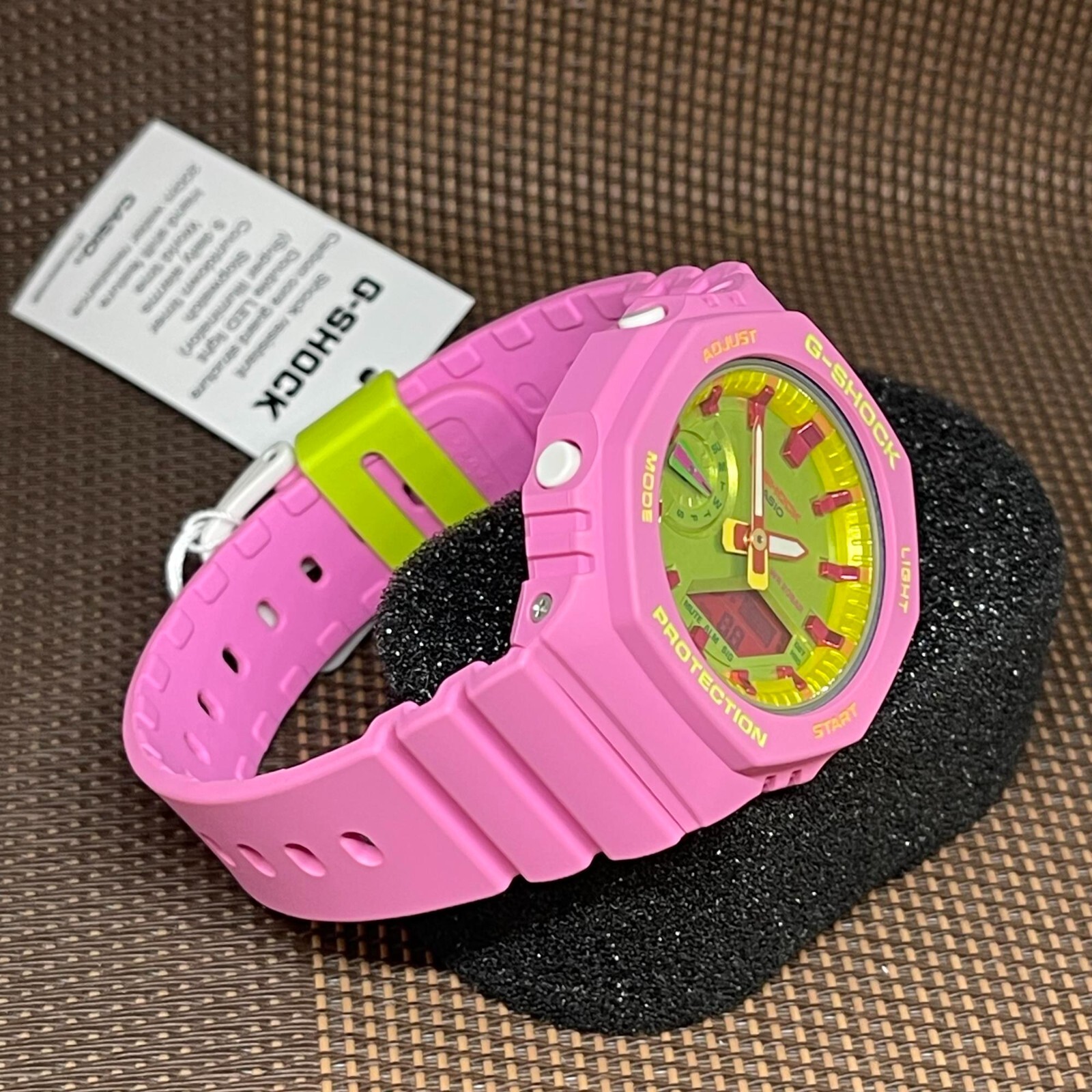Casio G-Shock GMA-S2100BS-4A Vibrant Pink Color Octagon Ladies Fashion Watch