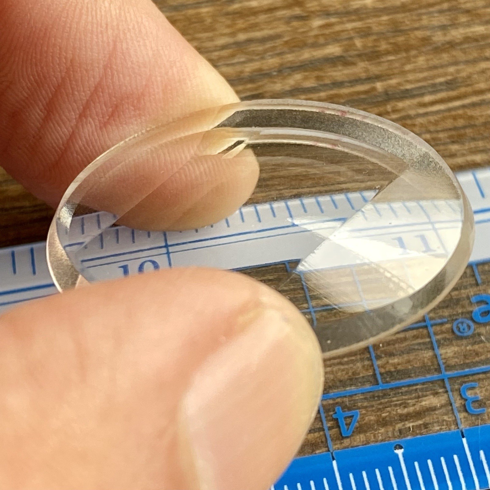 Faceted Orient Mineral Watch Crystal Vintage Piece 3.05mm X 2.7mm