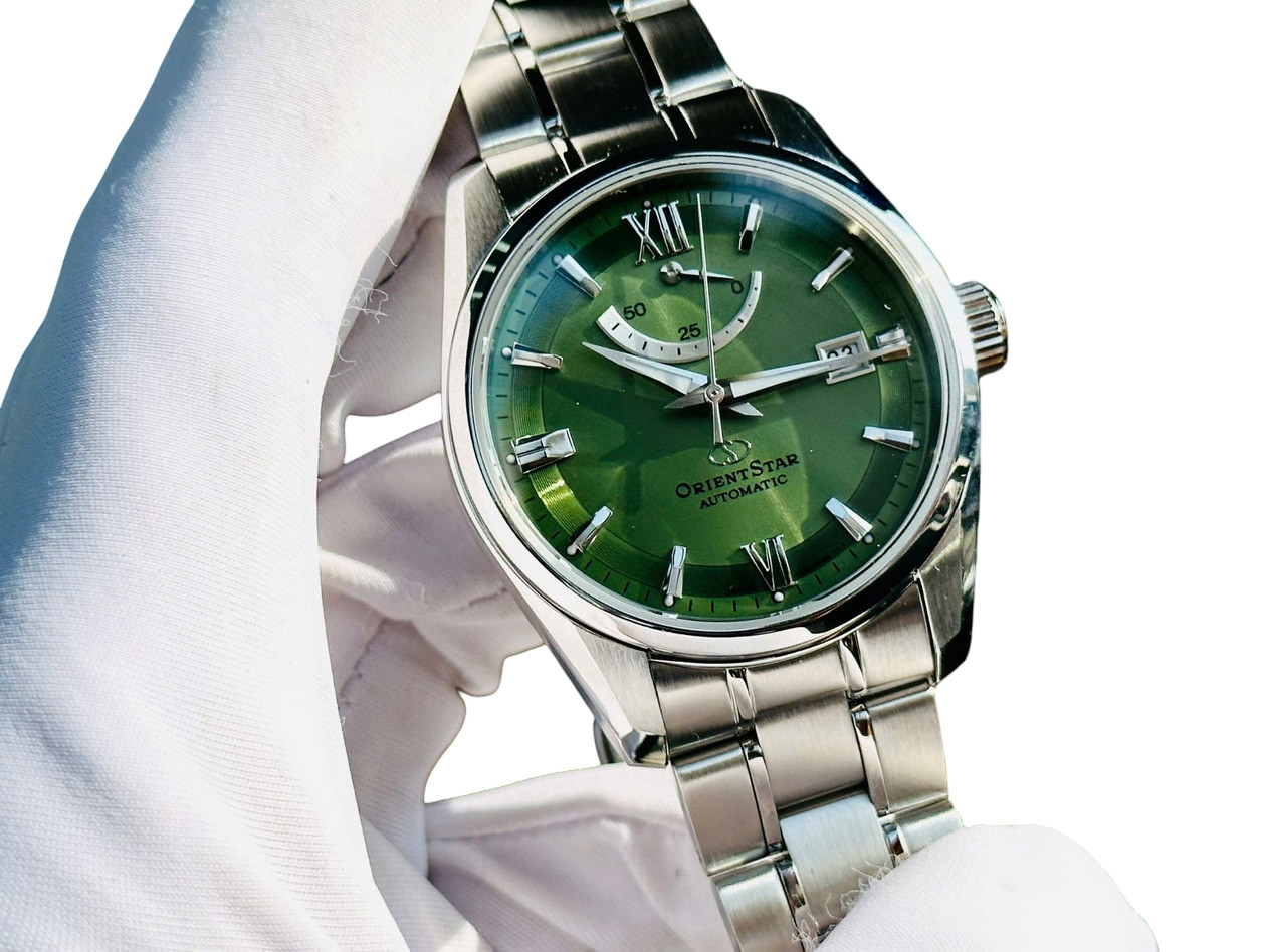 Orient Star Sapphire Crystal Automatic Green Dial Men’s Watch RK-AU0107E