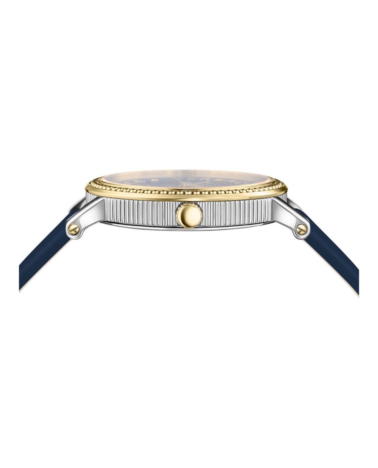 Versace Womens V-Dollar Two Tone 37mm Strap Fashion Watch