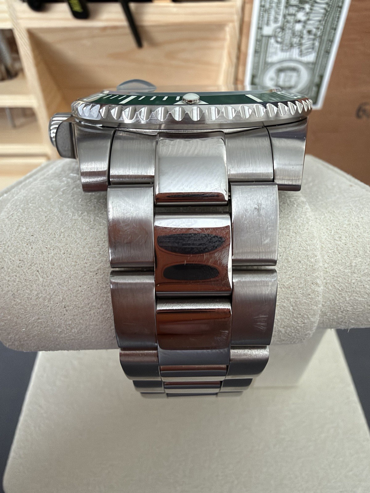 41mm Addiesdive Diver’s 200M Automatic Men’s Watch Green Dial Date 200m