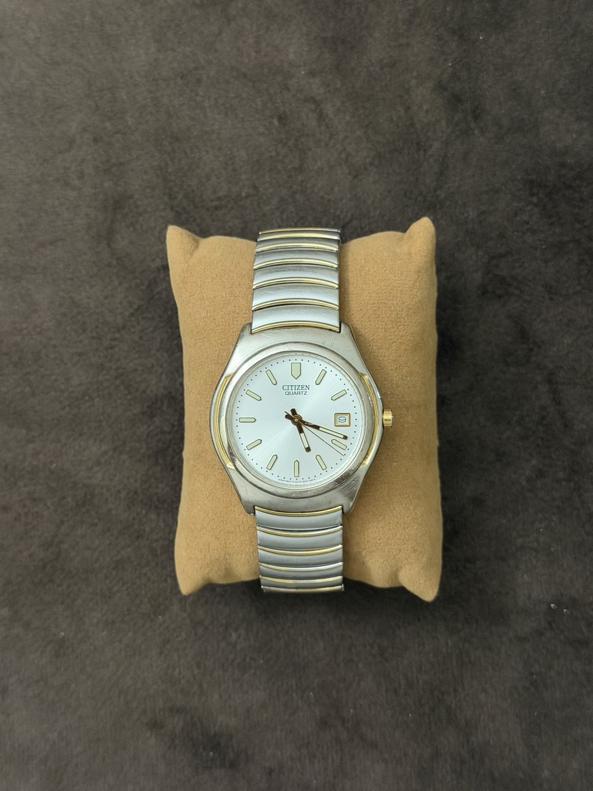 Citizen Men’s Quartz Analog Dress Watch Silver Dial Date Two-Tone Bracelet
