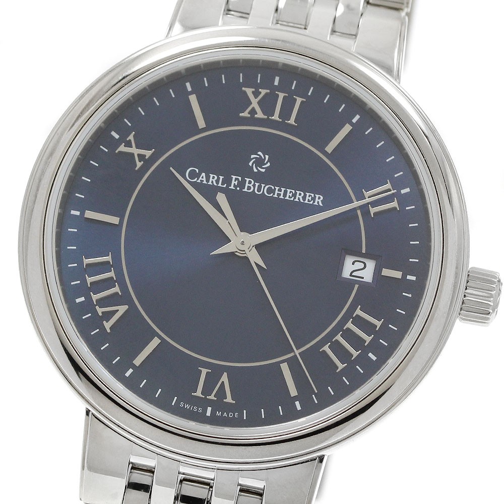 CARL F.BUCHERER Adamavi 00.10314.08.55.21 Date Navy Dial Automatic Men’s_942681