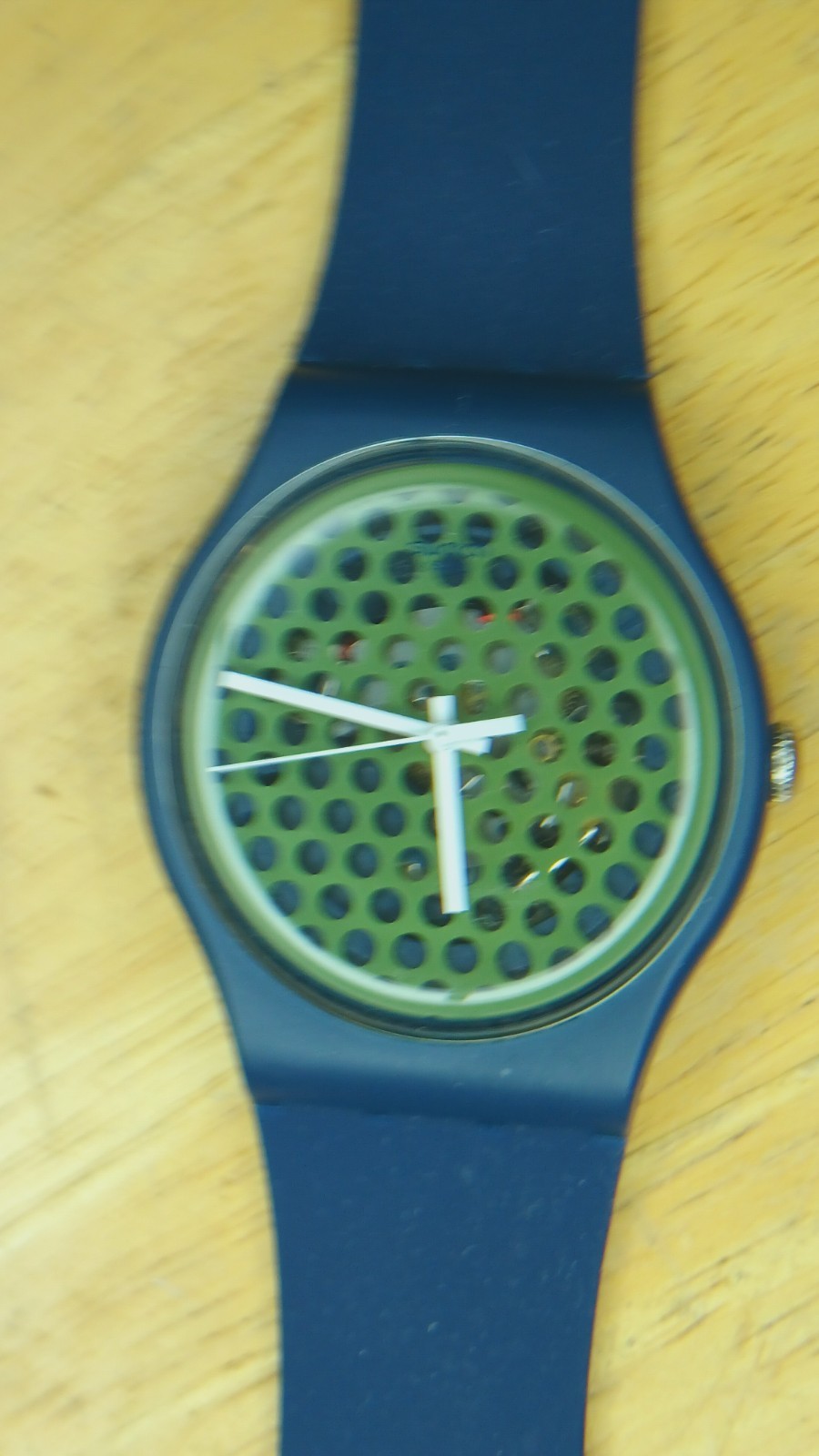 Swatch Swiss Made Suon 113 Buchetti 3 Hand Movement Blue Case & PU Band