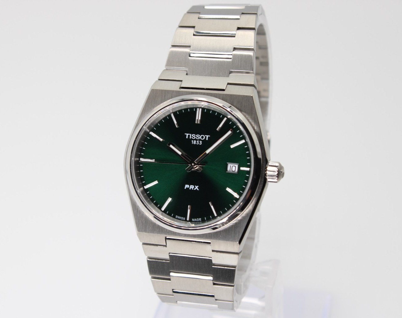 TISSOT PRX T137.210.11.081.00 Quartz Green Dial Unisex Watch 35MM