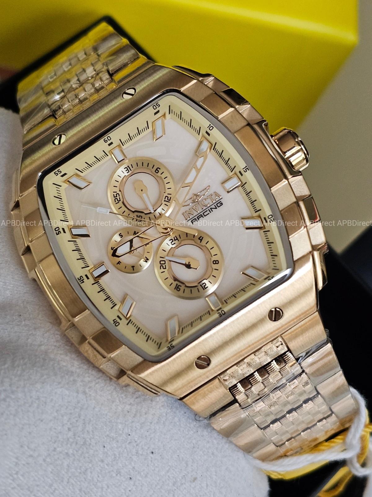 Invicta – S1 Rally – Gold Case & Bracelet Multifunction Quartz Mens Watch