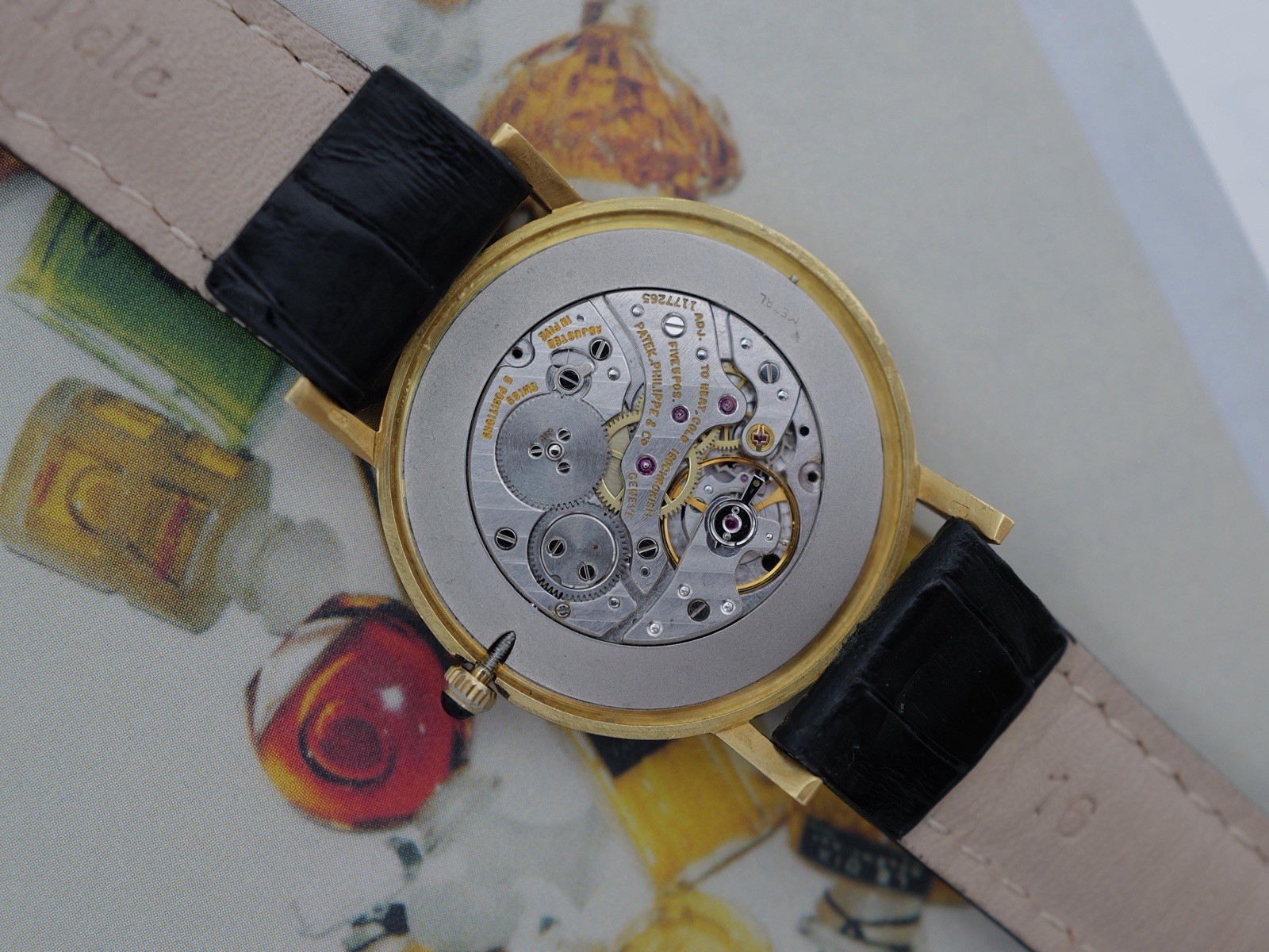 Patek Philippe Calatrava Reg.3512 Case Gold 18K Black Onix Dial With Crack