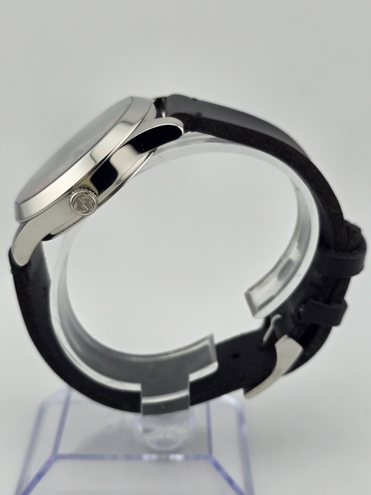 Gucci Men’s G-Timeless Bee Dial Leather Strap Watch – YA1264149 ($950 MSRP)