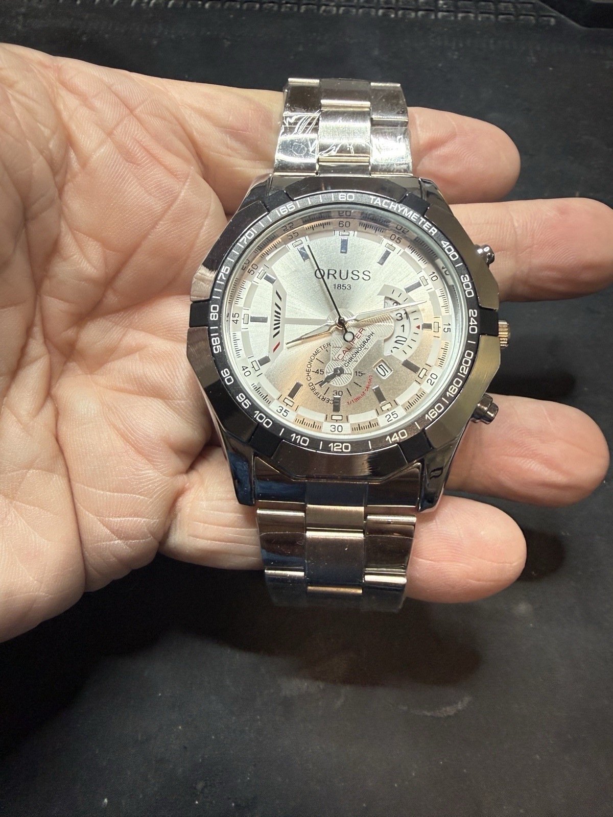 Oruss 1853 watch Men’s Chronograph Silver W White Dial