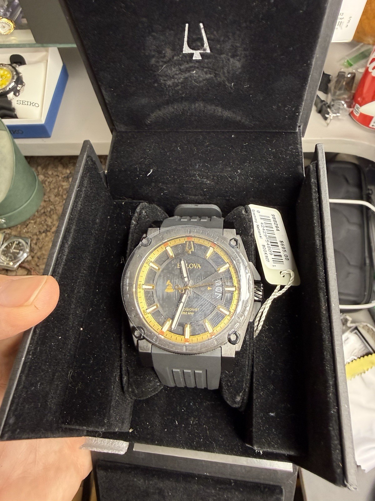 Bulova Precisionist Grammy Awards Special Edition Black Gold Watch