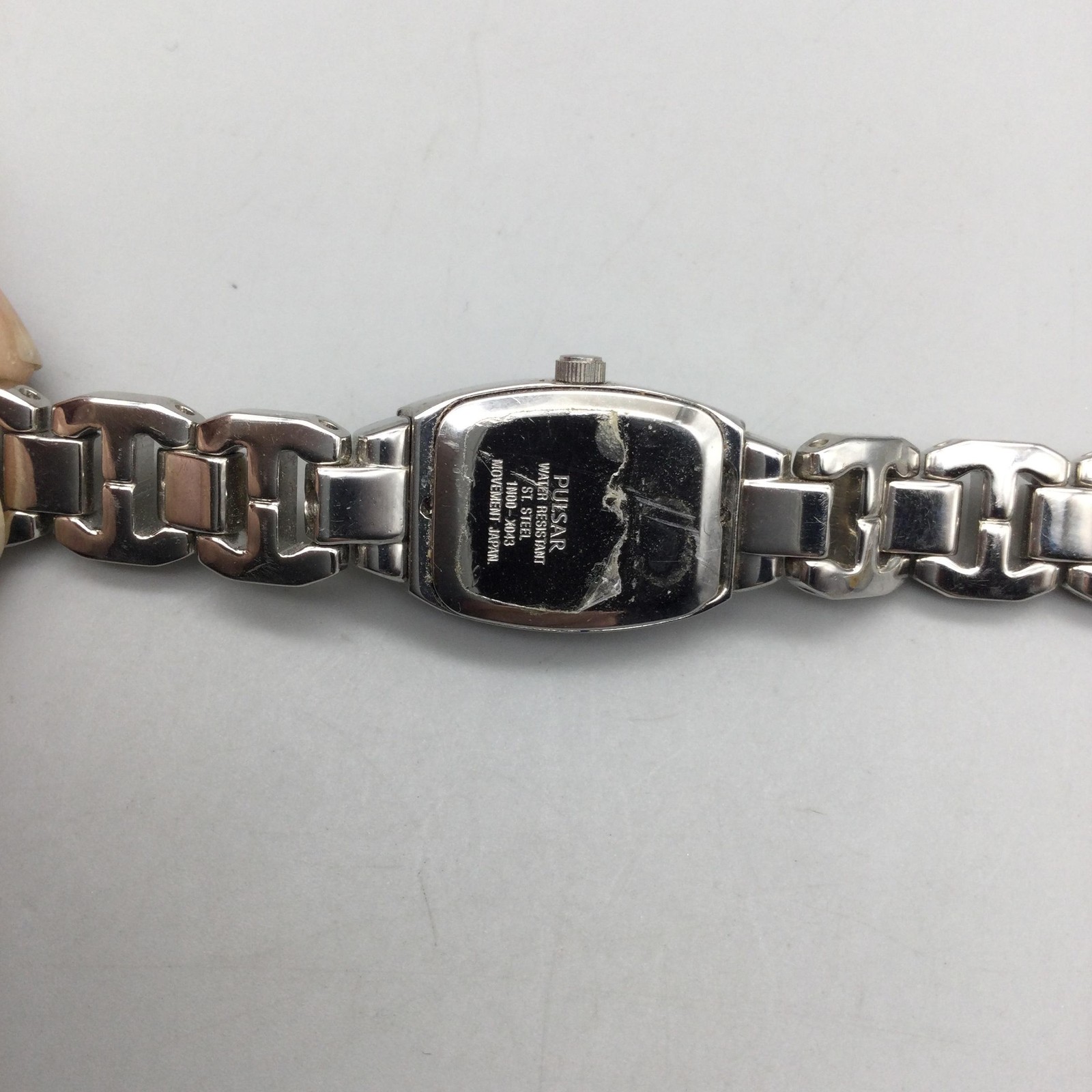 Pulsar Womens Watch 15mm Blue Dial Two Tone Steel Bracelet New Battery 7.25″