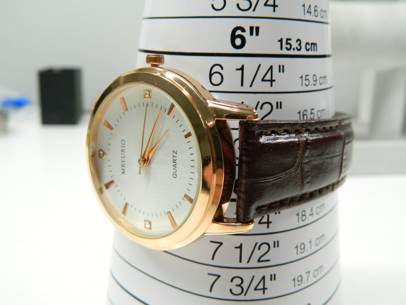 Beautiful LARGE FACE Rose Gold tone MREURIO EET8599G-RG men’s watch/wristwatch