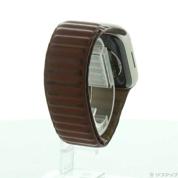 Sofmap Used Apple Watch Series 8 GPS 45mm Starlight Aluminum Case Amber Leather