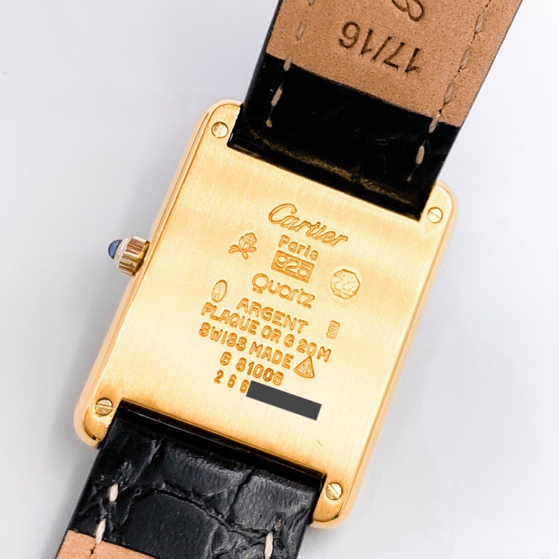 CARTIER Mast Tank LM Gold Roman Dial Gold mens Watches Watch