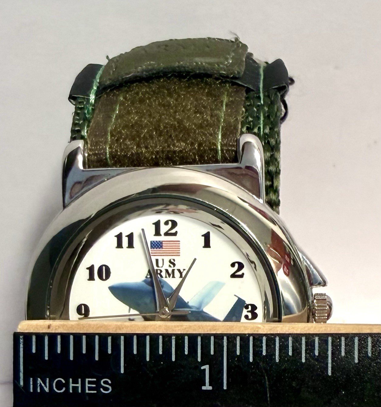 2000s US ARMY 40mm Camo Watch, Compass, 3D-Morph Lighter, Pen & Flashlight Set