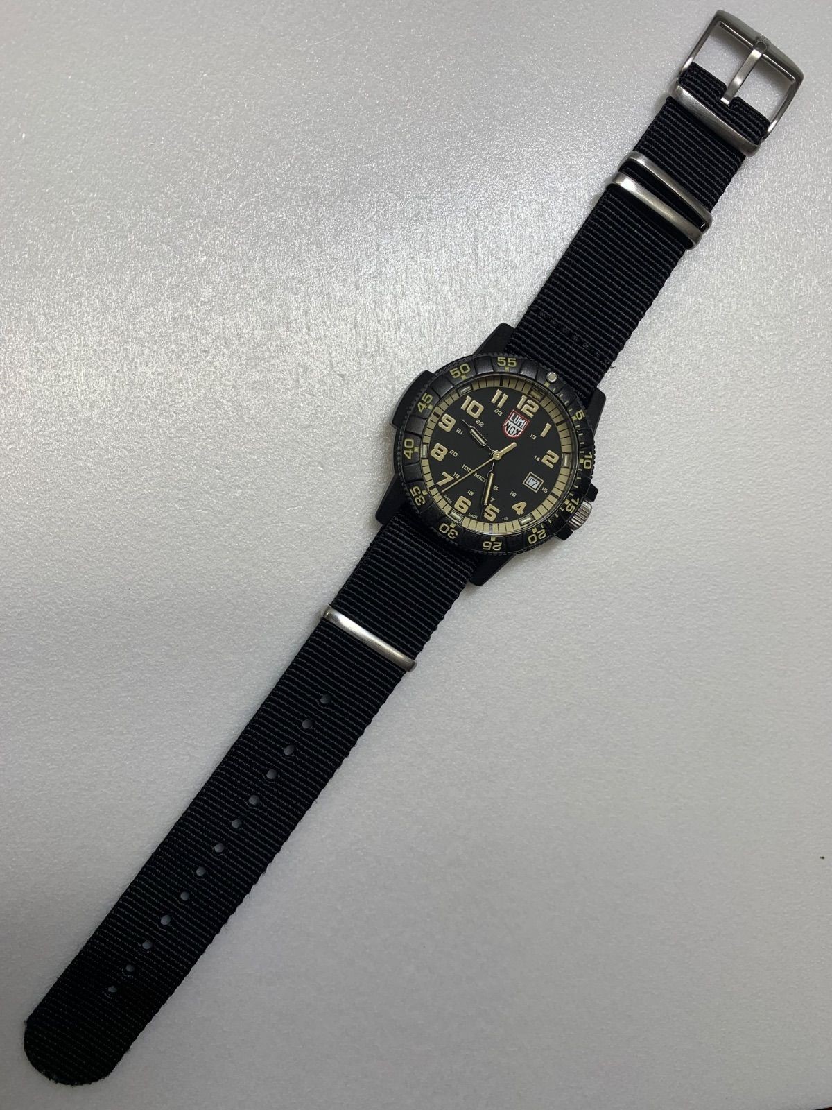 LUMINOX 0320 Series Quartz Running Black Dial Carbonox Case 100M Men’s Watch