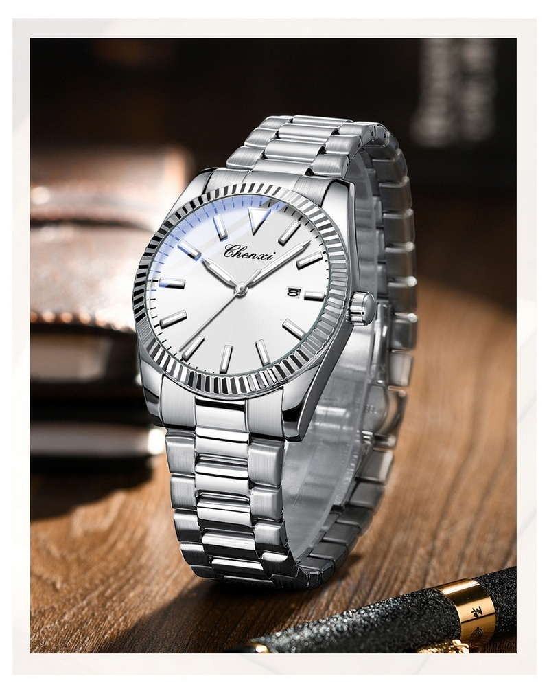 CHENXI Men’s/Women’s Luminous Waterproof Calendar Quartz Couple Wristwatch Gift