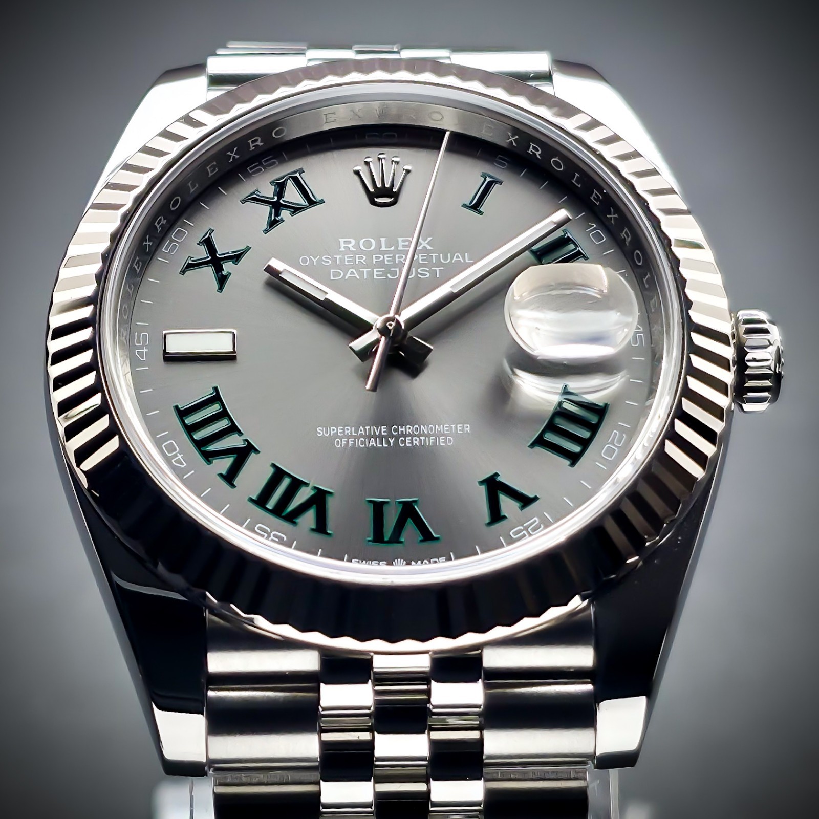 ROLEX DATEJUST “WIMBLEDON” | REF. 126334 | 41MM | GREY DIAL | 2023 | FULL SET