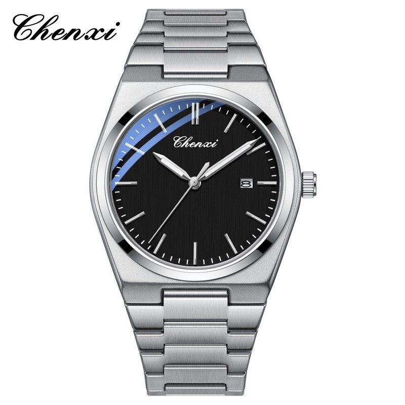 CHENXI Men Gold Business Fashion Calendar Luminous Waterproof Quartz Watch Gift