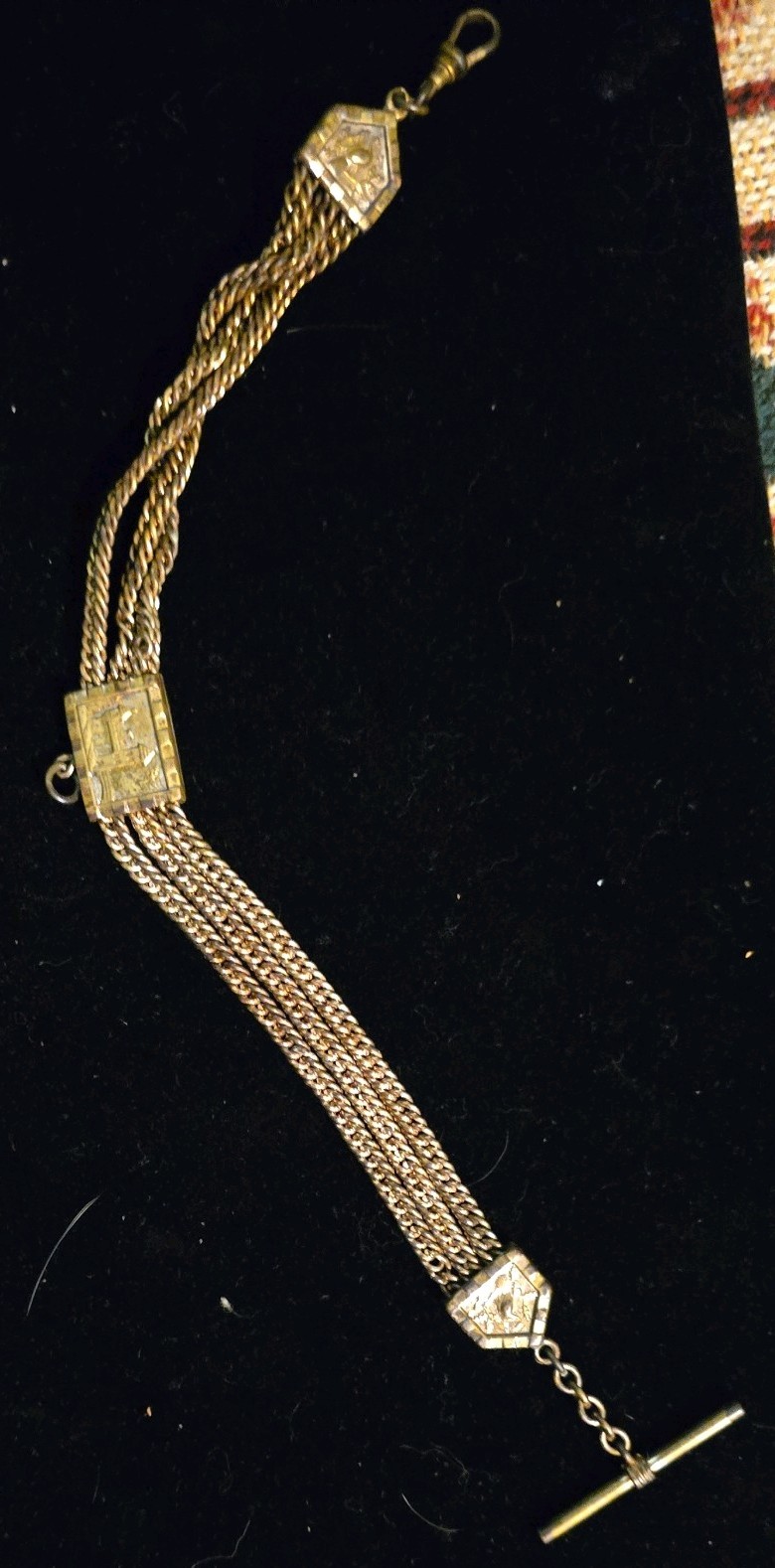 ANTIQUE 12.5” Victorian Gold Filled 43.9 Grams Pocket Watch necklace Chain