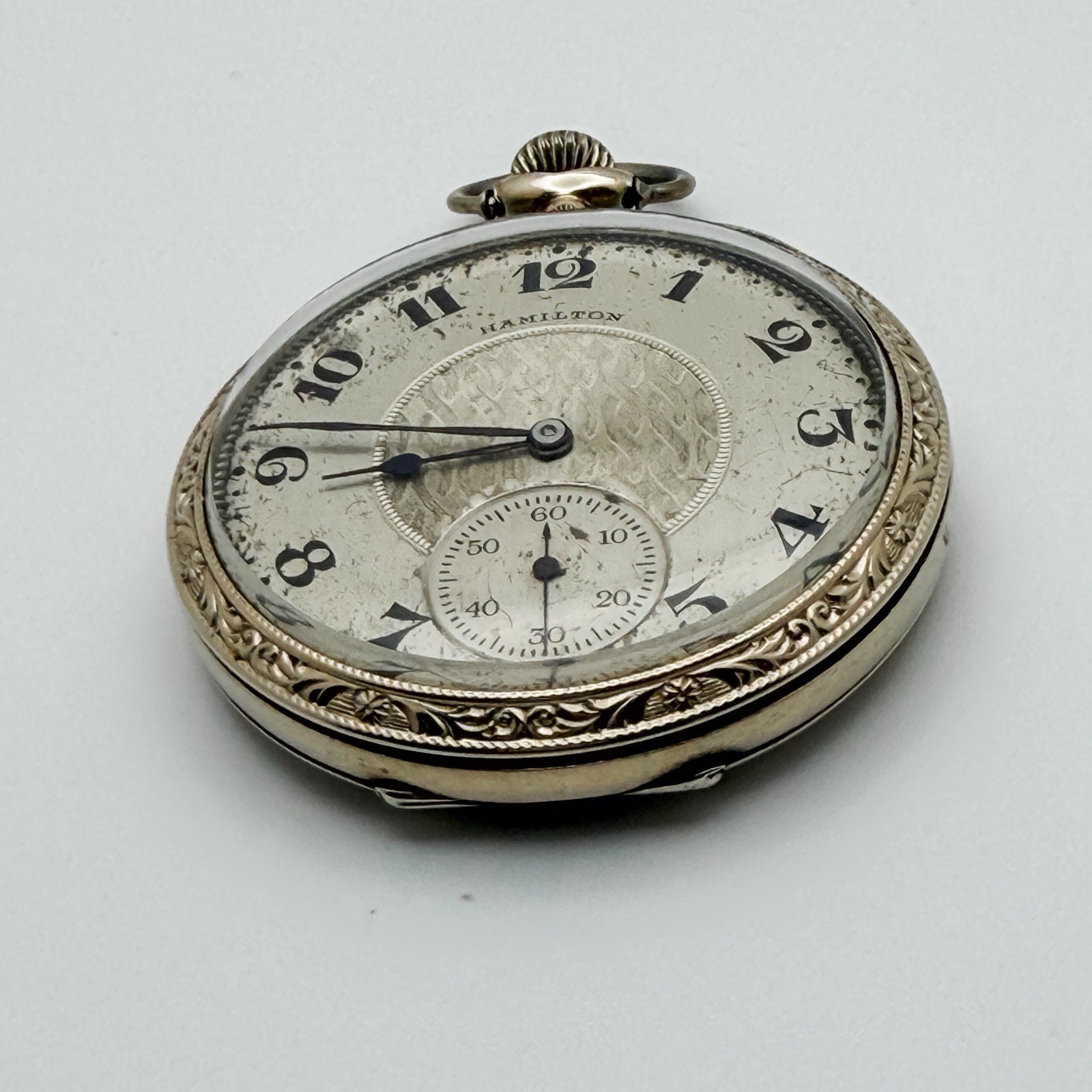 Antique Pocket Watch Lot Hamilton 992 21J Hamilton 910 17J Elgin Grade 66 GF