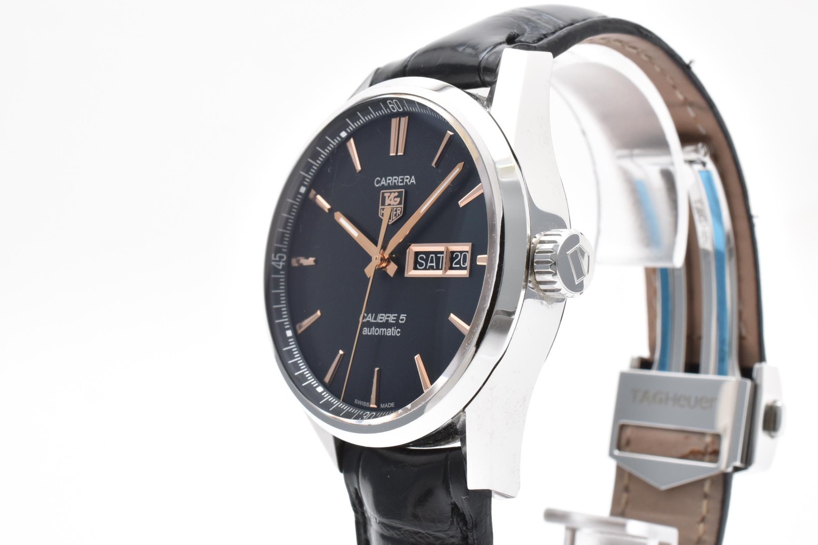 ▶️ [ Near MINT ] TAG HEUER Carrera WAR201C-1 Calibre 5 Auto Day-Date 41mm JAPAN