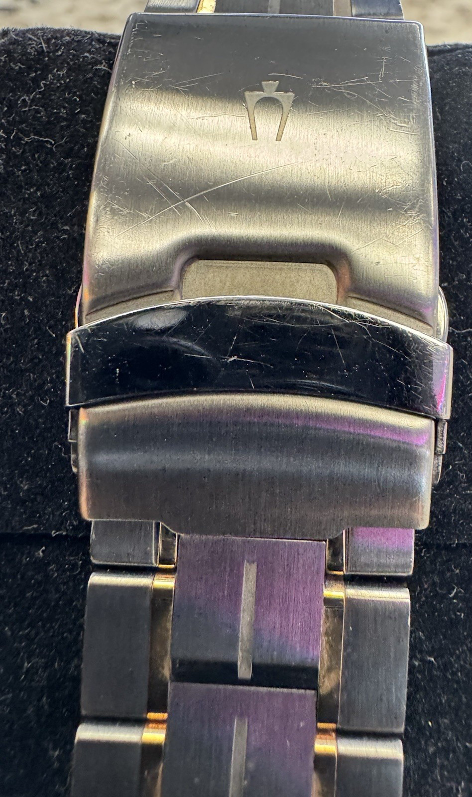 Bulova Men’s Watch Precisionist 98D149 Quartz Diamond Dial Rose Gold Gunmetal