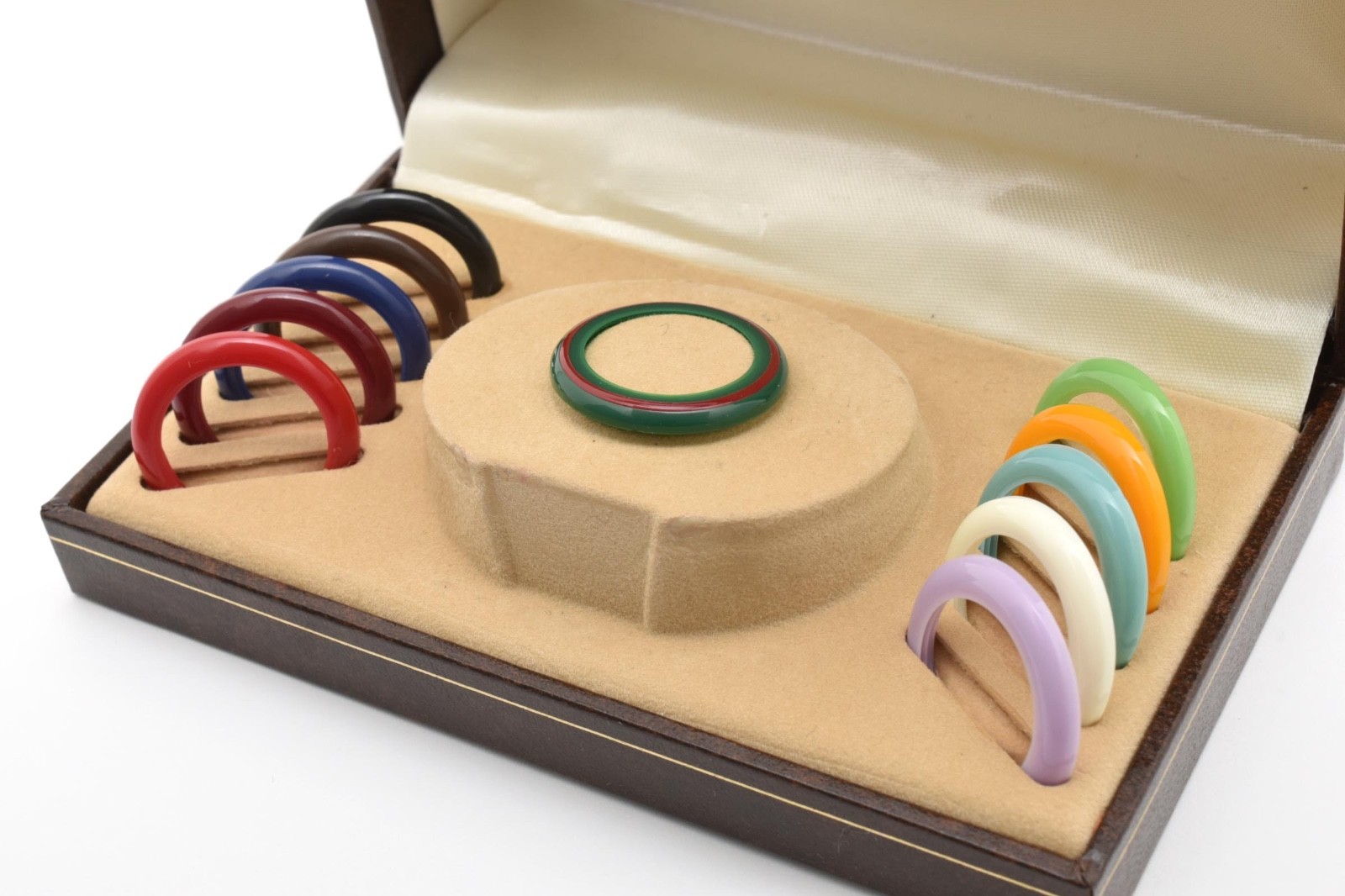 Rare!! GUCCI Change Bezel 11/12.2 1100L Gold Vintage Quartz 12 colors with Box