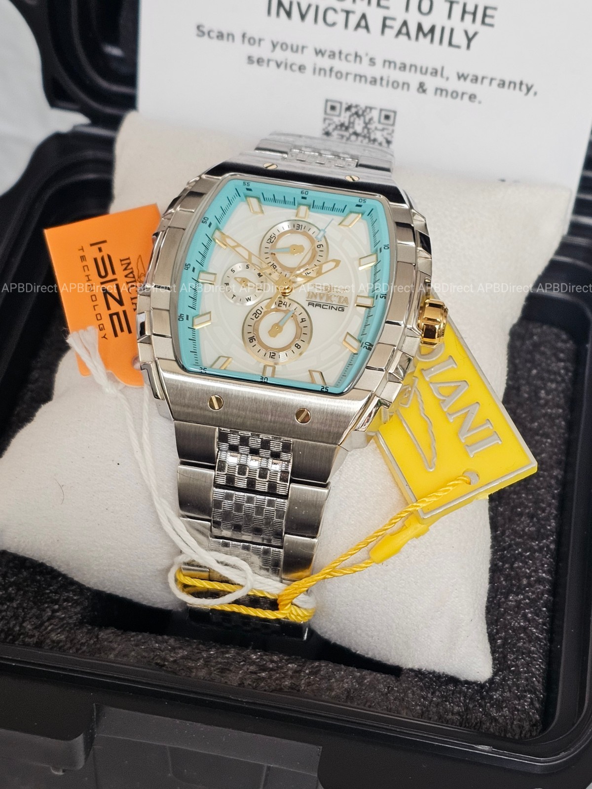 Invicta – S1 Rally Exclusive – Blue White Mother-of-Pearl Multi Dial Mens Watch
