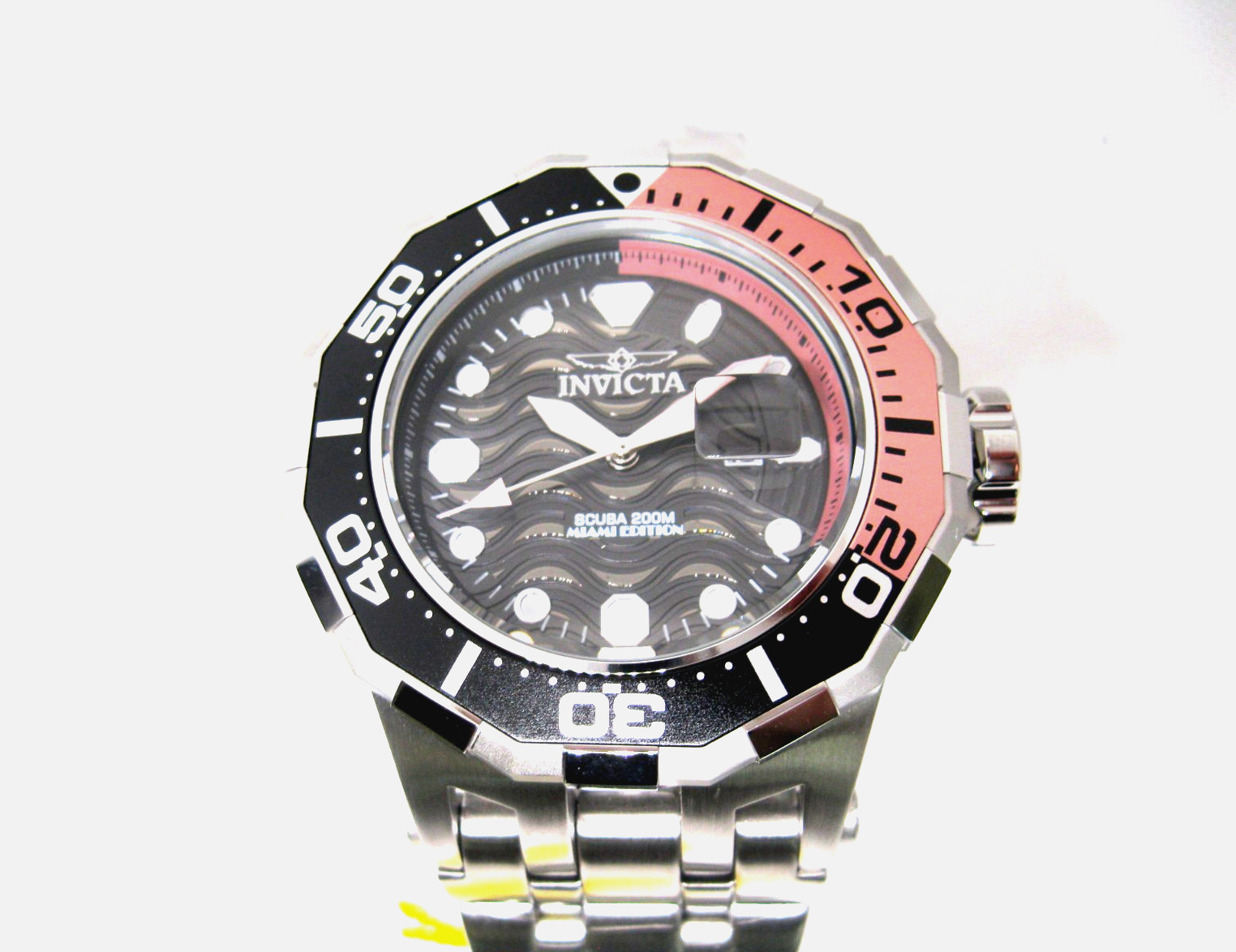 Invicta Pro Diver Wave Scuba Miami Edition Men’s 52mm 200M Quartz Watch- 48515