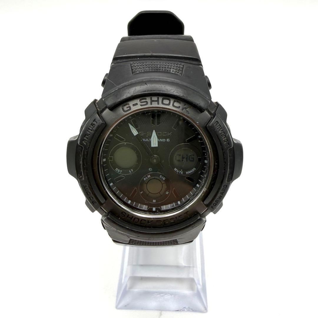 Casio G-Shock AWG-M100SBB Digital Analog Watch Solar Black Not Working Used