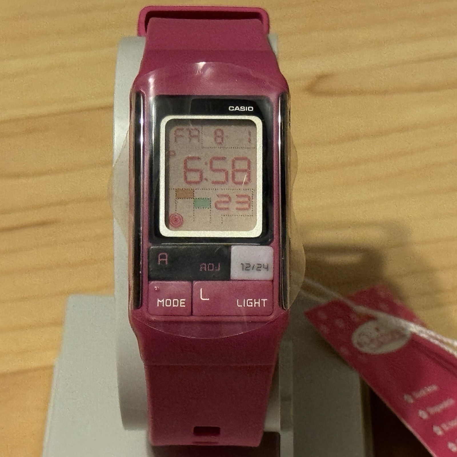 Casio LDF-52-4ADR Poptone Futuristic Pink Women’s Digital Watch LDF-52 NWT NEW