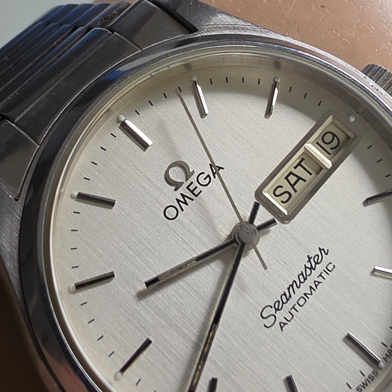 Vintage OMEGA seamaster men’s automatic watch day/date swiss 1982 #2